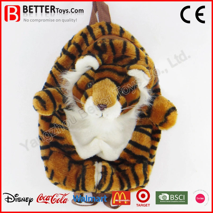 Cartoon Schoolbag Stuffed Animal Shaped Plush Backpacks for Toddlers