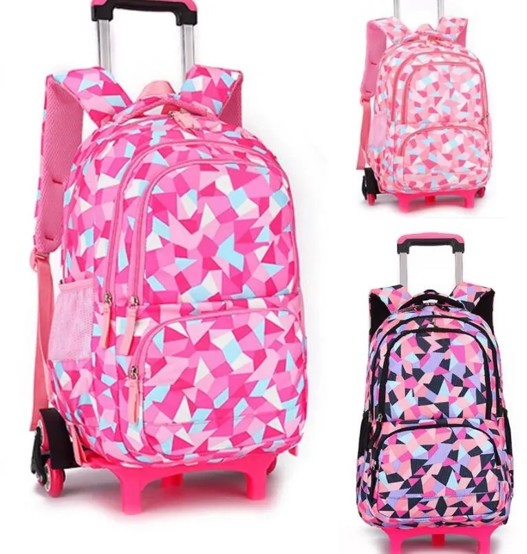 Hot Selling The Children Polyester School Bag Girl Boy Trolley Backpacks Adult Bag Kids School Backpacks