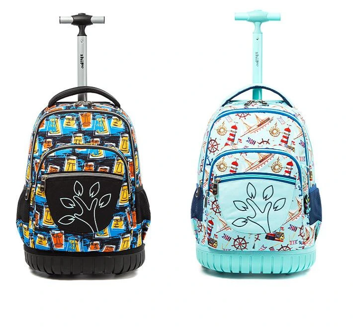 Factory Kids Trolley Bag Children Trolley School Backpack Custom Rolling Backpack