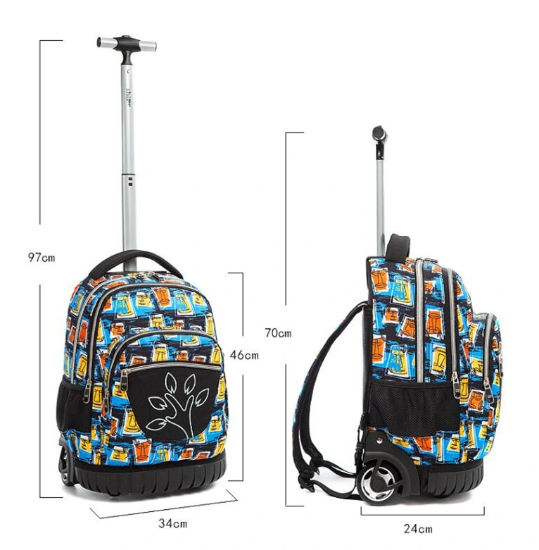 Factory Kids Trolley Bag Children Trolley School Backpack Custom Rolling Backpack