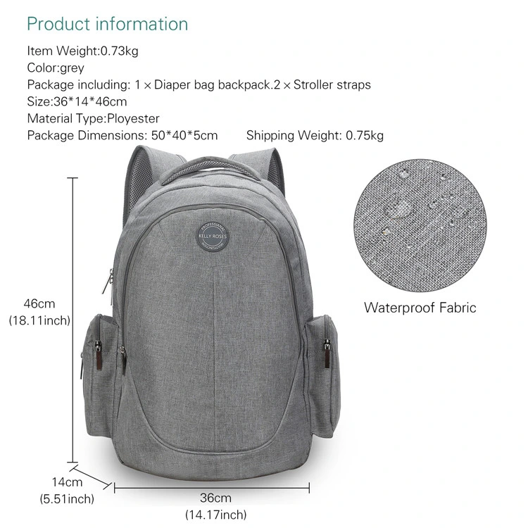 New Double Shoulder Waterproof Diaper Bag Multi Functional Backpack Travel Shopping Maternal and Child Supplies Waiting for Birth Large Capacity Bag