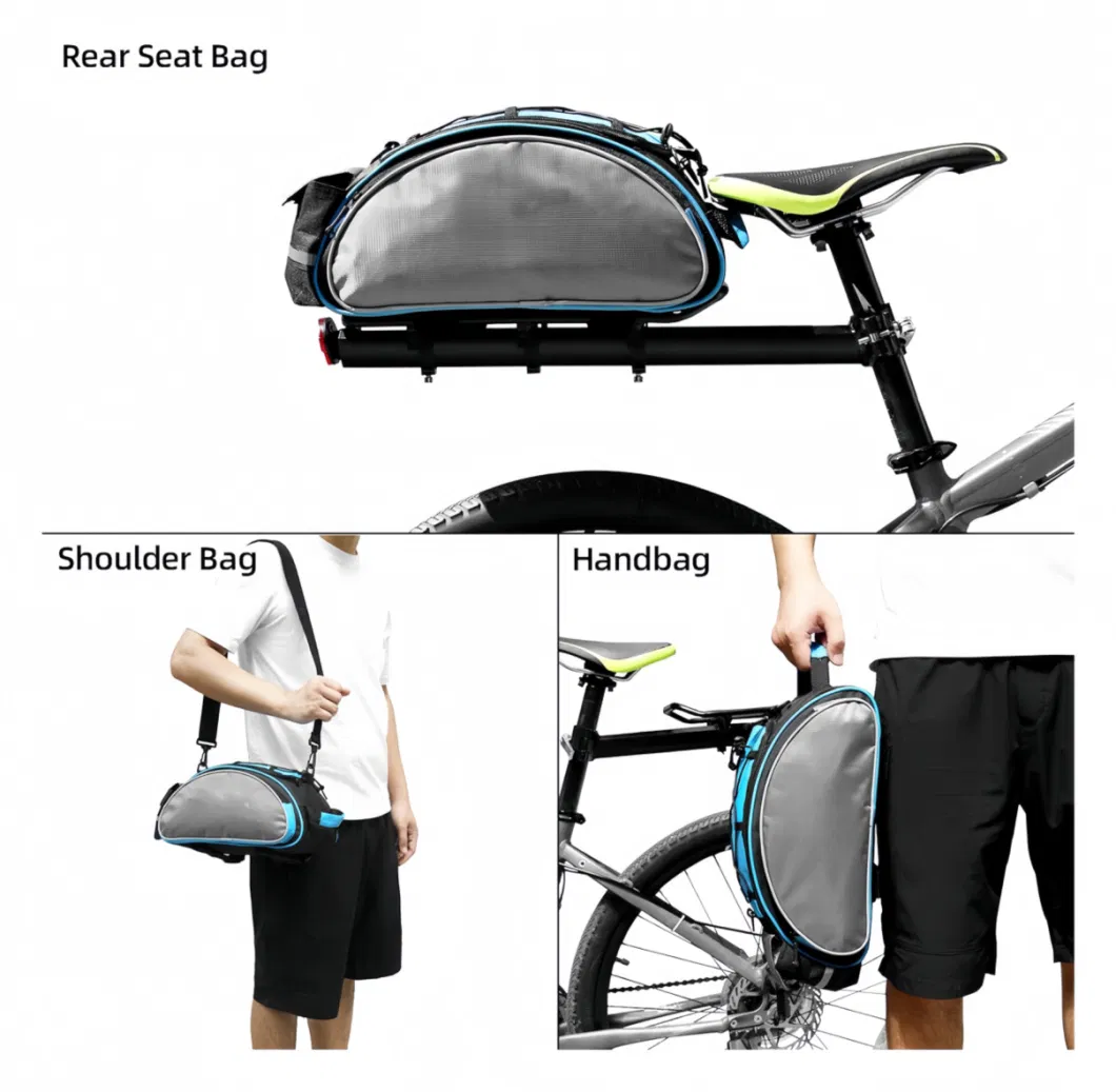 Hillyou Bicycle Rack Bag 13L Waterproof Cycling Bike Bag