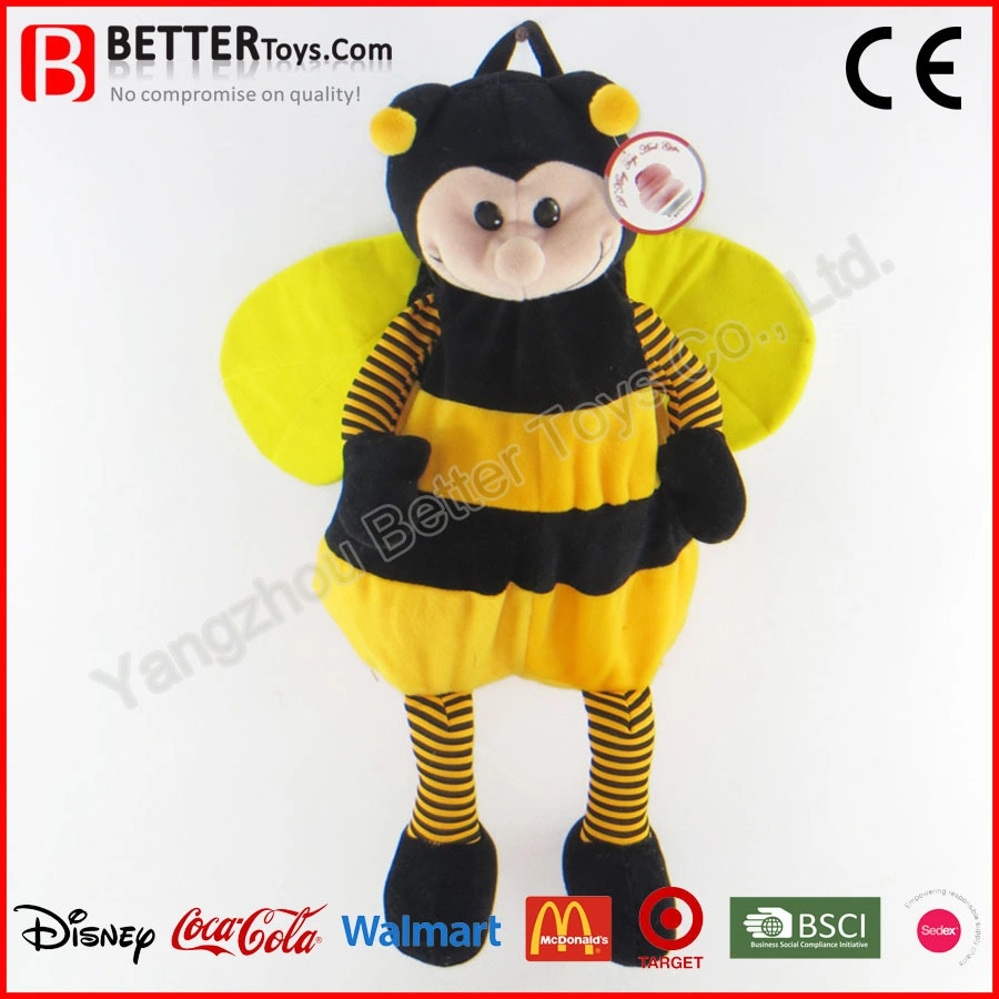 Cartoon Schoolbag Stuffed Animal Shaped Plush Backpacks for Toddlers