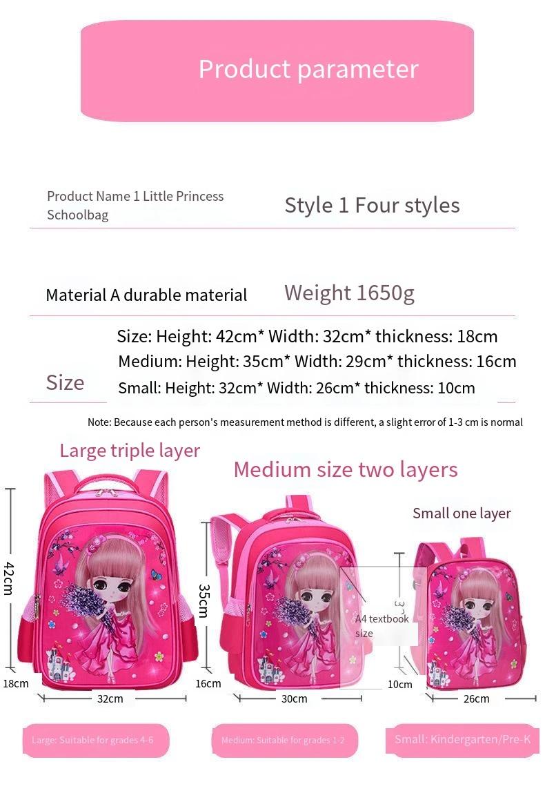 Color Cartoon Cute New School Bags Wholesale Boys and Girls Backpack