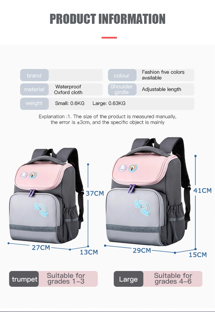 School Bags Lightweight Weight-Reducing Breathable Cute Children&prime;s Backpack