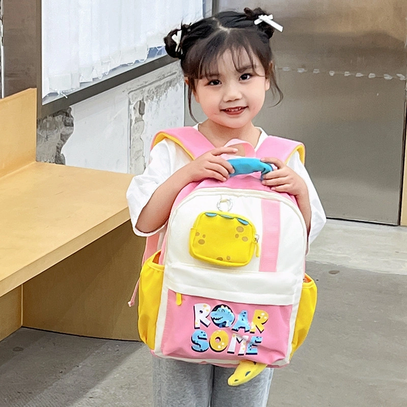 Kindergarten Baby Wholesale Breathable Backpack Cartoon Candy Color Simple Schoolbag Backpack