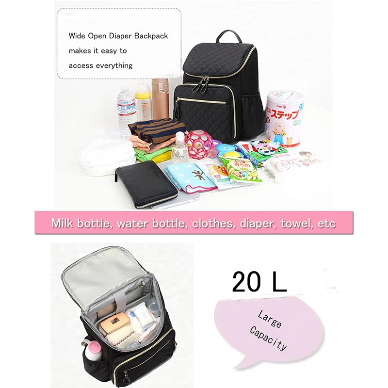 2024 New Mommy Bag Female Multi-Functional Large Capacity Shoulder Fashion Mother and Child Bag Pregnant Women Travel Backpack