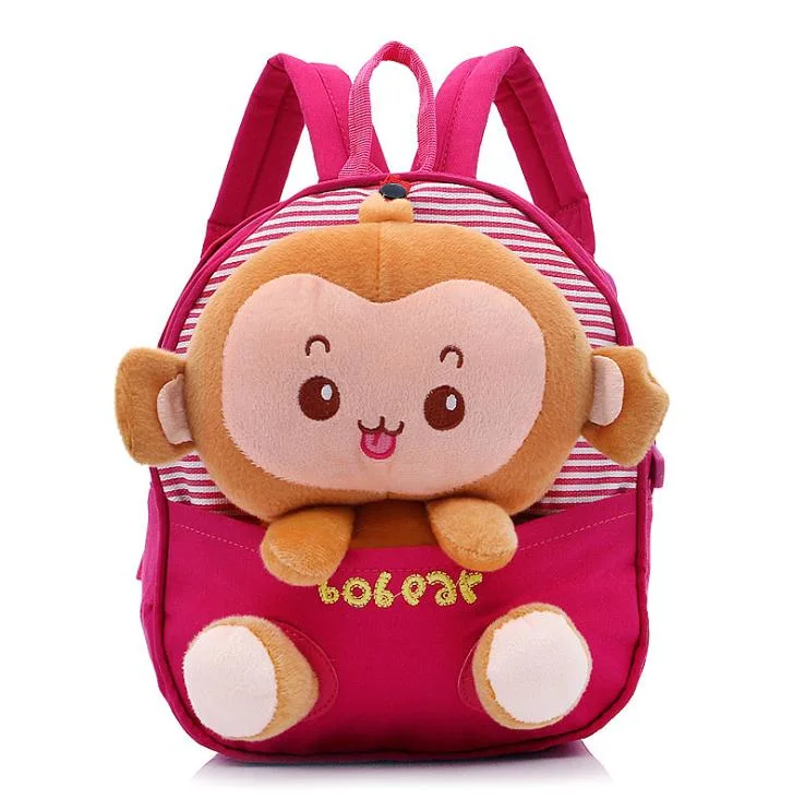 Fashion Waterproof Cute Funny Monkey Small School Toddler Backpack Children Kids Bag Backpack for Boy Girl