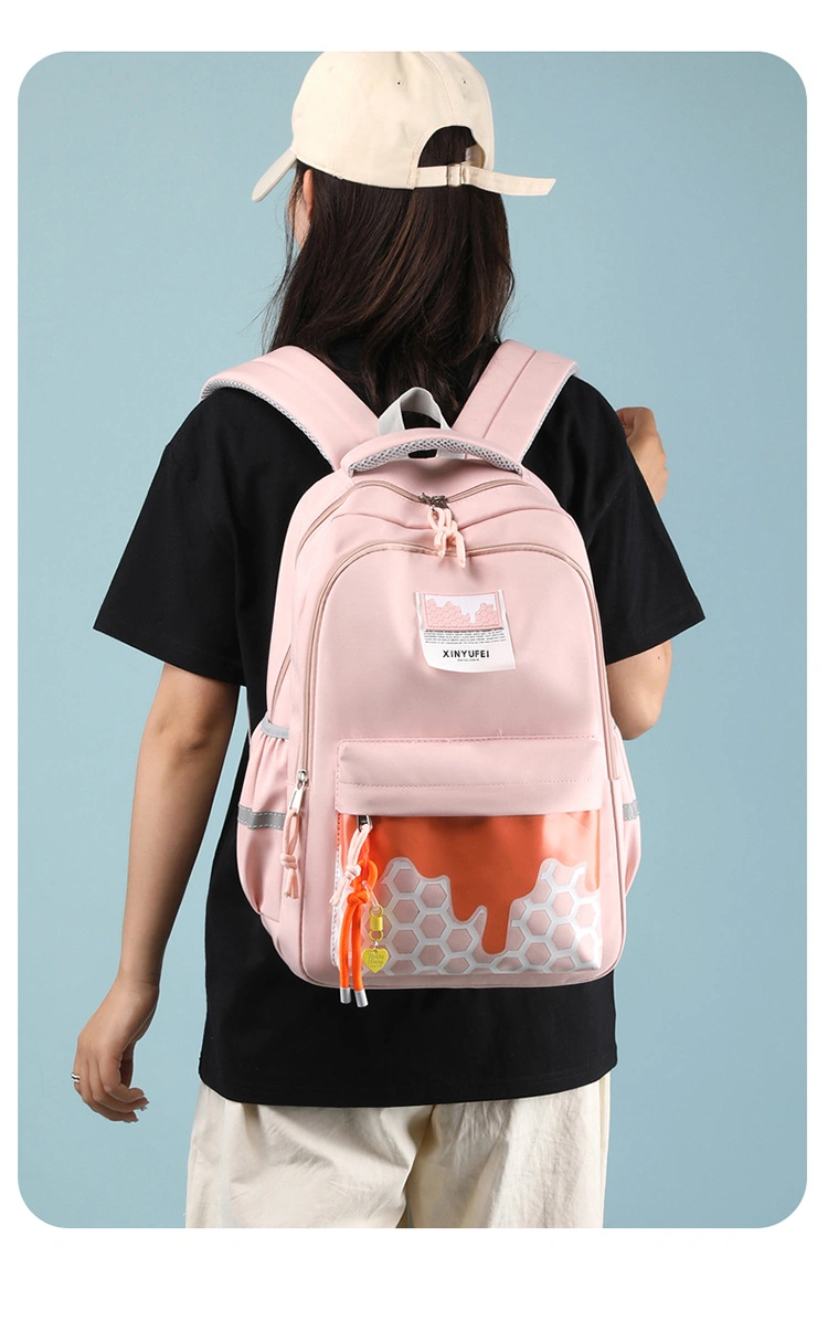 Custom New Teenage Outdoor School Bag Girls Multi-Layer Leisure Cute Backpack