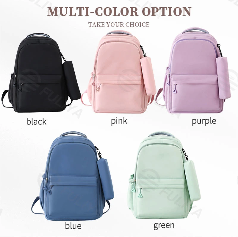 Fuliya Simple Casual Children&prime;s School Bag Large Capacity Custom Fashion Kids Backpack Bag for School Girl