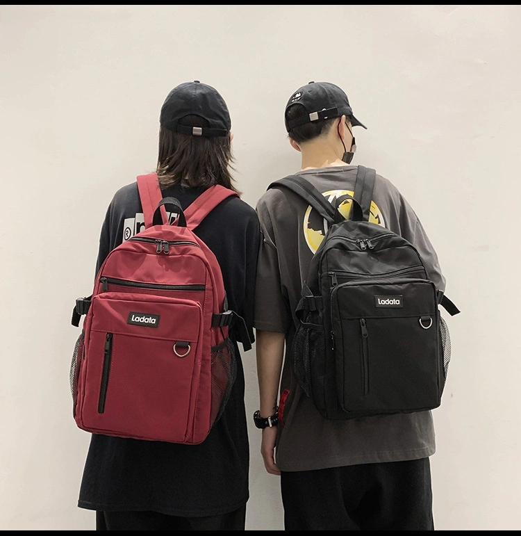 Junior High School Students Backpack Nylon Waterproof Backpack Male Wholesale