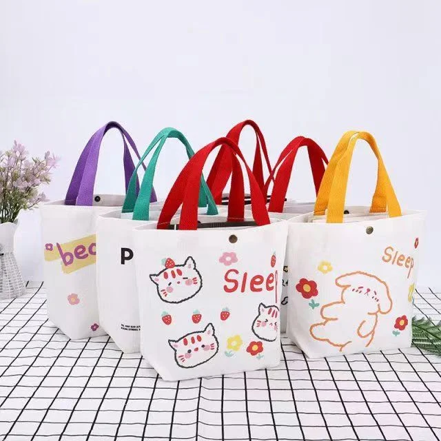 Wholesale Ecofriendly Cheap Factory Child Women Handle Mini Tote Bag