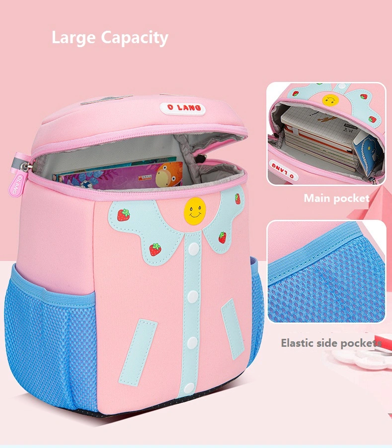 Concessional Rate Smile Face Kid Backpack for Girls Boys Large Capacity Nursery School Bag