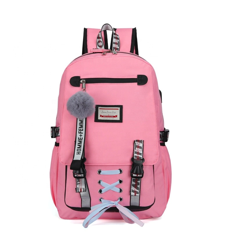 Large Capacity USB Charge Rucksack Youth Bagpack Women School Backpack Girls