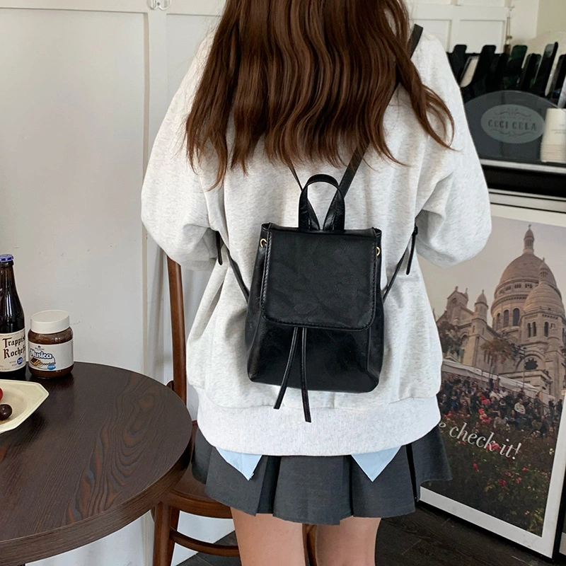 Small Fresh Travel Solid Color Backpack Student Girl School Bags for Teenage College Wind Women Schoolbag Cheap Backpacks