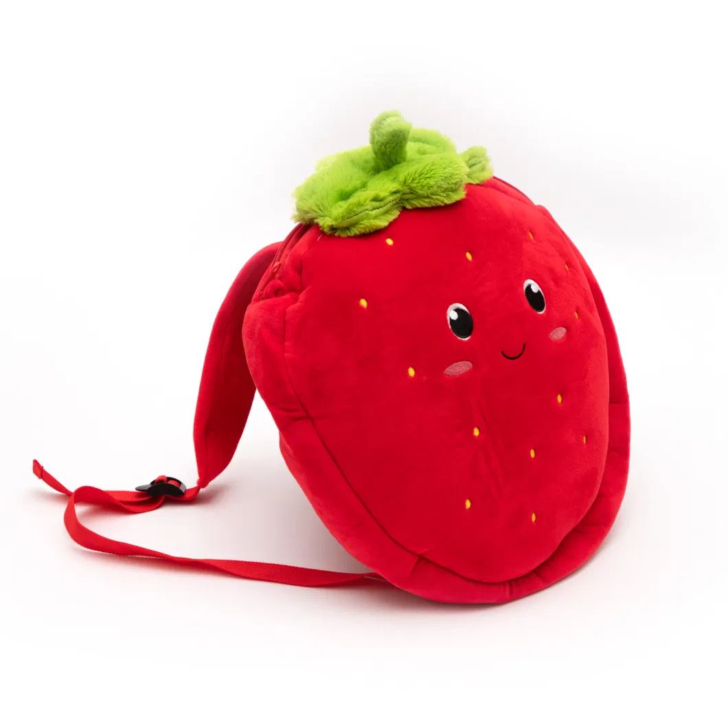 Strawberry Shoulder Bag Doll Cute Plush Doll Children Small Backpack Female Gift