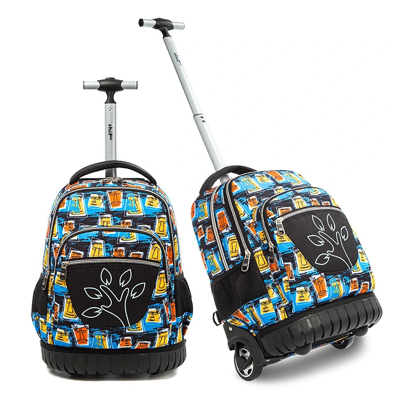 Factory Kids Trolley Bag Children Trolley School Backpack Custom Rolling Backpack