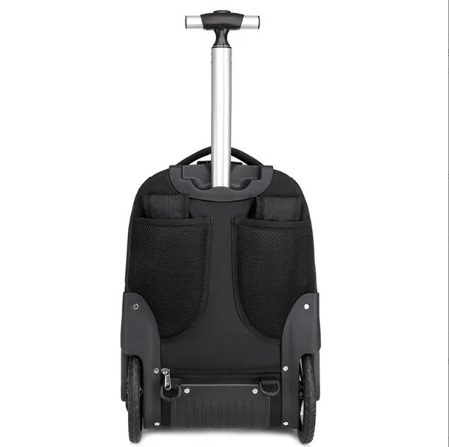 Men Wholesale Customized Wheel Trolley Travel Bag Backpack Rolling Travel Backpack Business Backpack