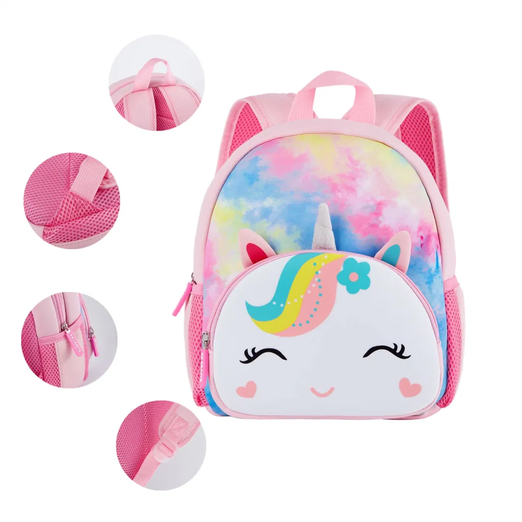 Cute Animal Cartoon Preschool Toddler Neoprene Animal Waterproof Lunch Kids School Bag