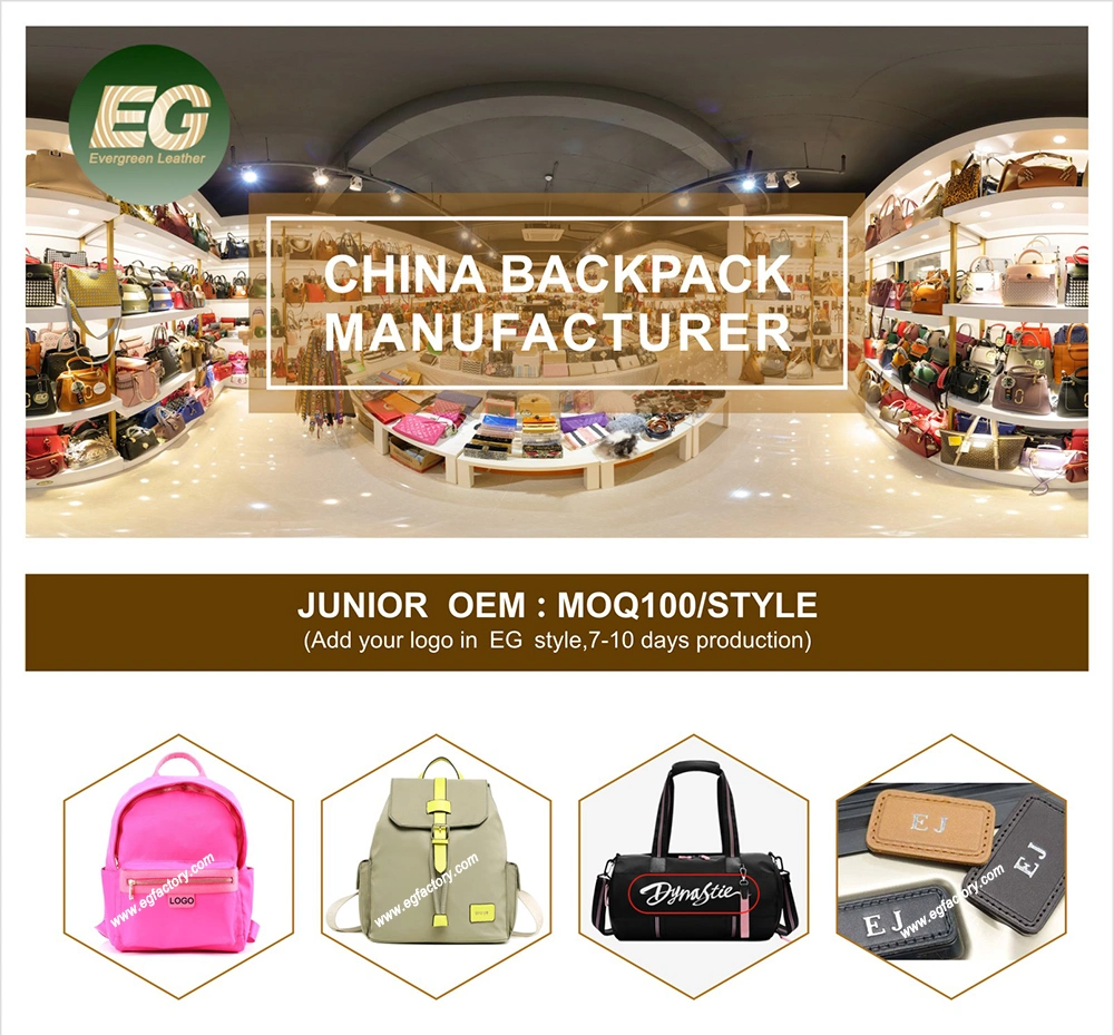 Emg6706 Book College Fashion Girls Waterproof Bag School Designer Purse Backpacks Women Travel Genuine Custom Logo Leather Backpack