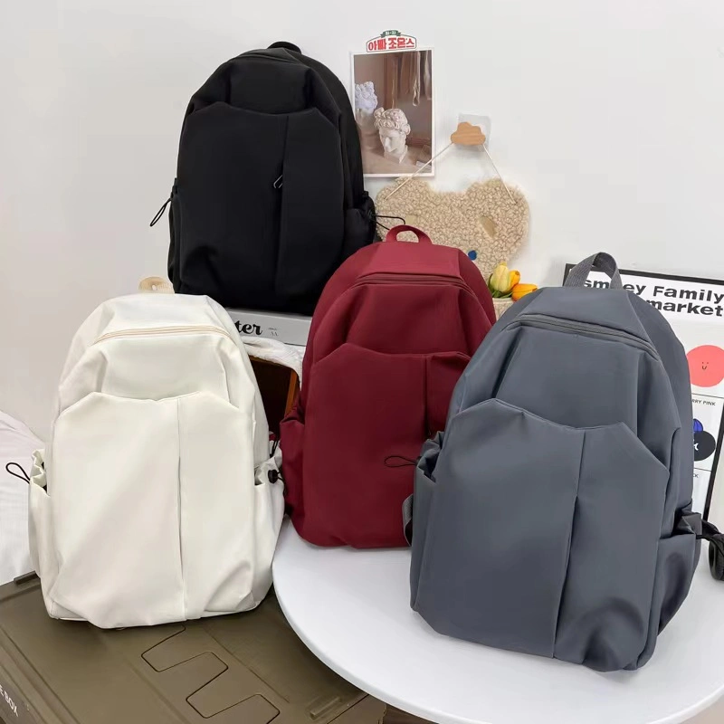 Wholesalettrend Simple Large-Capacity Backpack Middle High School College Bag Travel Backpack