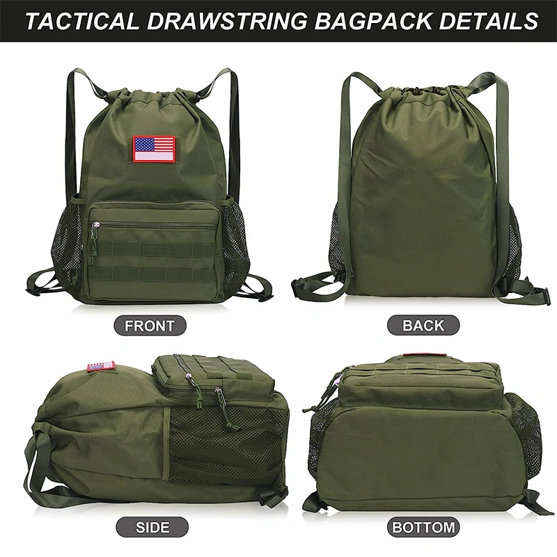 Factory Tactical Drawstring Backpack Swimming Fitness Travel Storage Drawstring Backpack