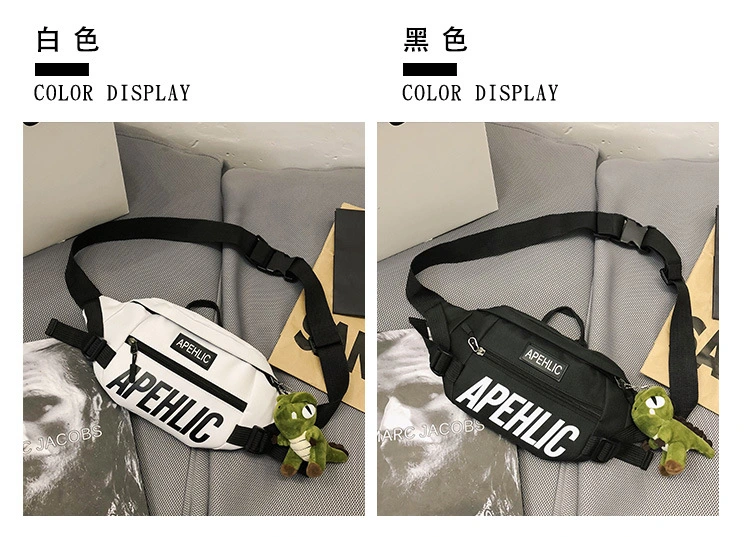 Unisex Lady Men Leisure Fashion Pattern Chest Belt Bags Shoulder Handbag Sports Waist Bag for Girls and Boys