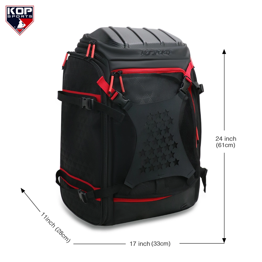 Kopbags Wholesale Baseball Backpack with External Helmet Holder Softball Equipment &amp; Gear Bags for Youth Adults