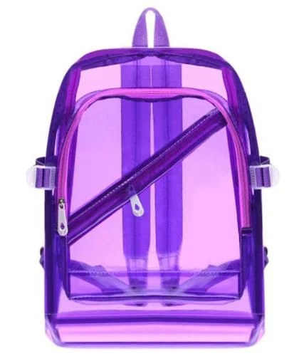 Clear PVC Backpack Waterproof School Transparent Bookbags Children Schoolbag