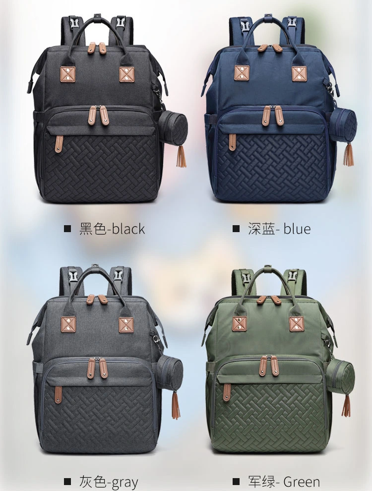 Fashion Big Capacity Waterproof Multifunctional Casual Folding Baby Bed Mummy Mommy Diaper Bag Pack Backpack (CY9942)