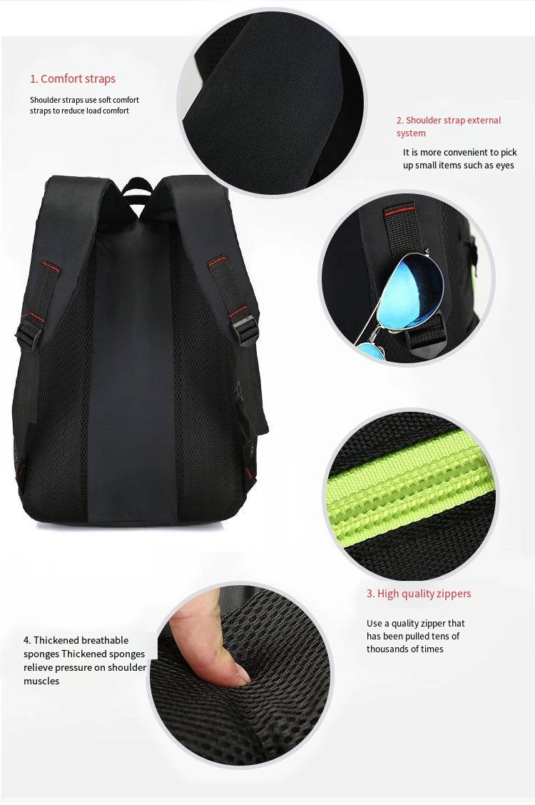 Men&prime;s Backpack Large Capacity Schoolbag Men&prime;s and Women&prime;s Travel Backpack Computer Bag