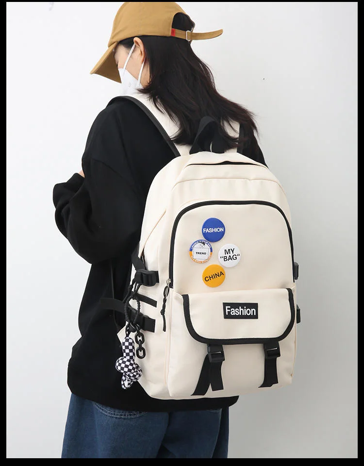 Junior and High School Girls Multi Pockets New Fashion Nice Quality Backpack for Teenagers Girls Boys