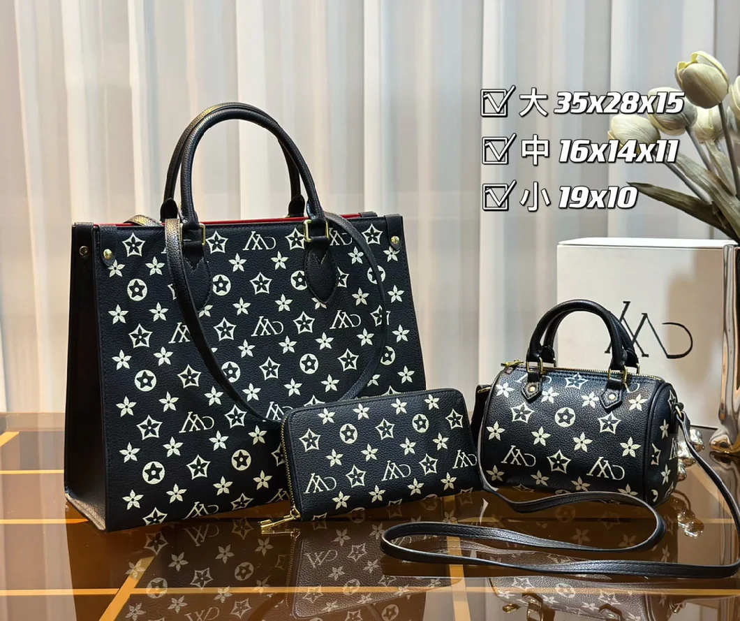 (3 bags for one group) Lady Design Luxury Wholesale Replicas Leather Handbag Fashion Shoulder Tote Bag Discounted Sales