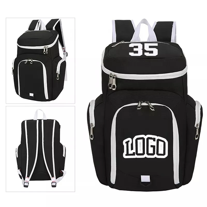 Custom Logo Basketball Backpack Men&prime;s Sports Gym Bag Youth Football Bag Large Capacity Backpack