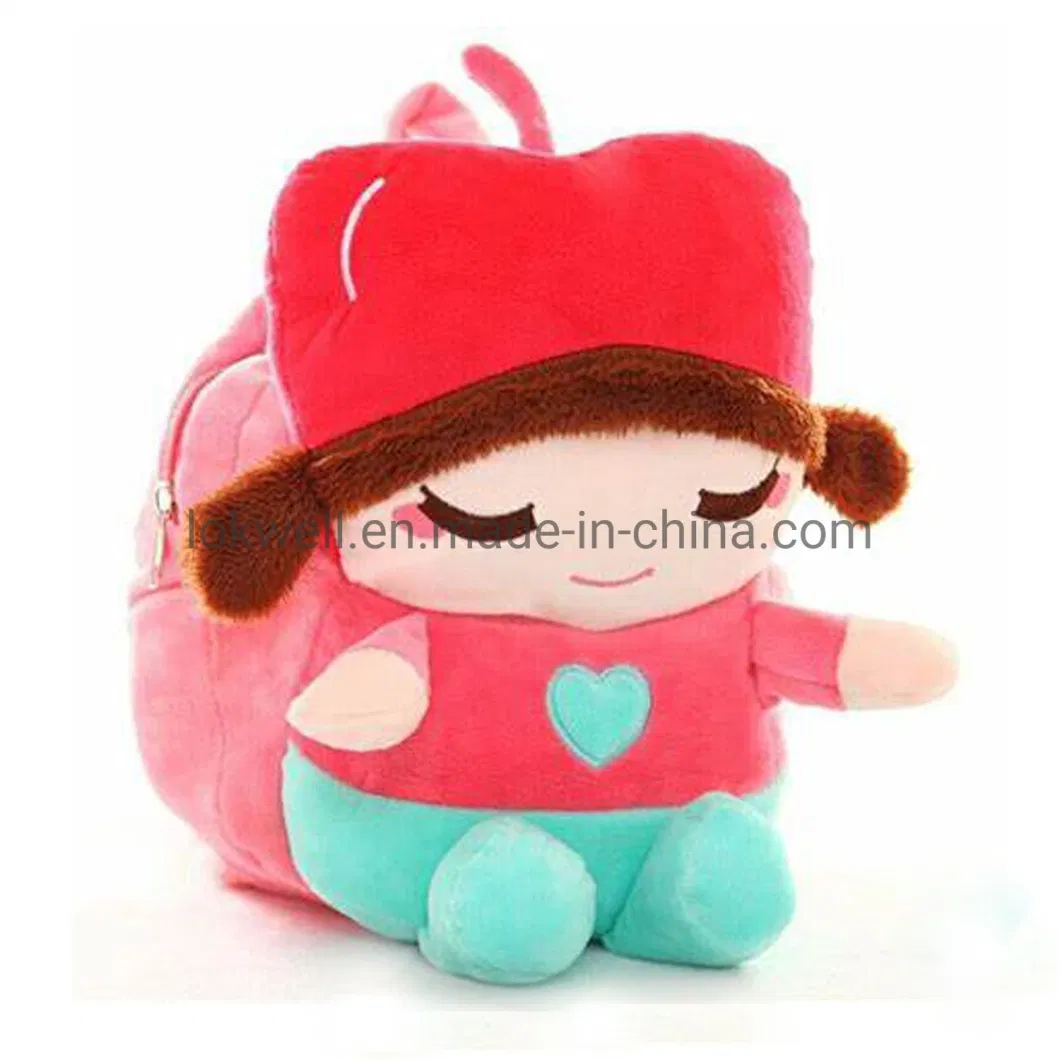 Kids Children School Bag Cartoon Unicorn Plush Doll Backpack