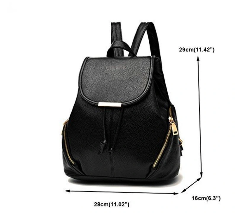 Student PU Material Female Backpack (WDL0544)