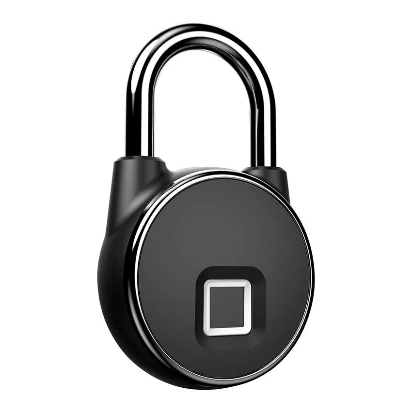 Rechargeable Fingerprint Smart Lock IP65 Waterproof Anti-Theft Security Padlock Door Luggage Case Keyless