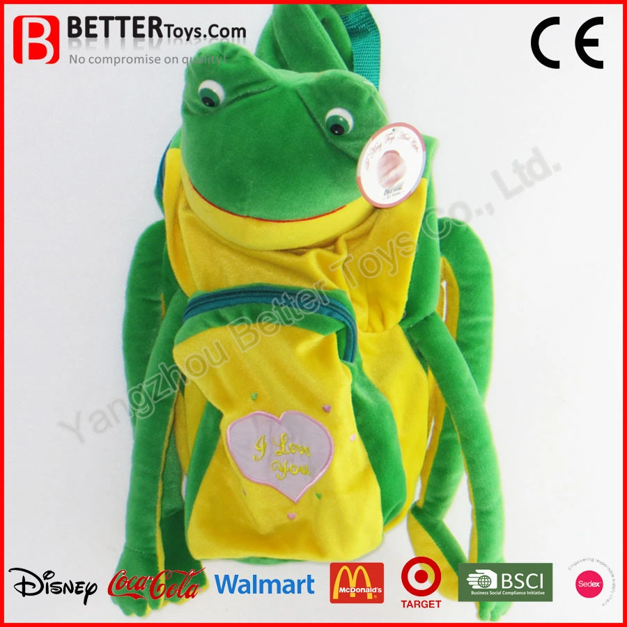 Cartoon Schoolbag Stuffed Animal Shaped Plush Backpacks for Toddlers