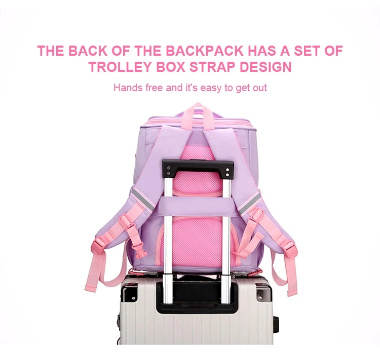 Girl School Bags Child Pink Unicorn Nylon Printing Backpack Kindergarten Student Cute Girls Children Schoolbag Waterproof Kid