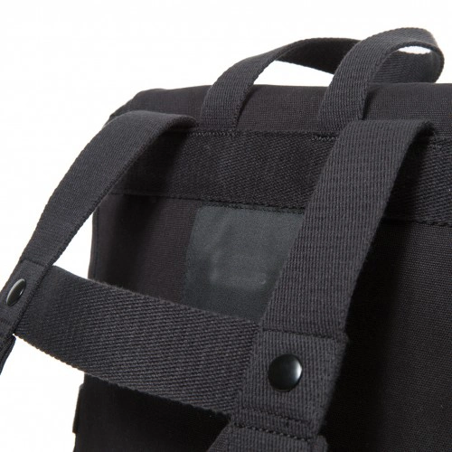 Branded Black Nylon School Backpack for High School Student