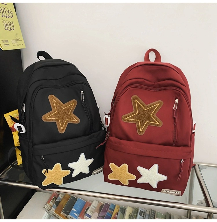 2023 New Personality Pentagram Large Capacity Cute Children&prime;s School Backpack Bags for Women