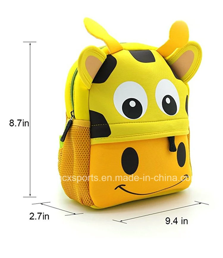 Hot Selling Animal Neoprene Kids Backpack