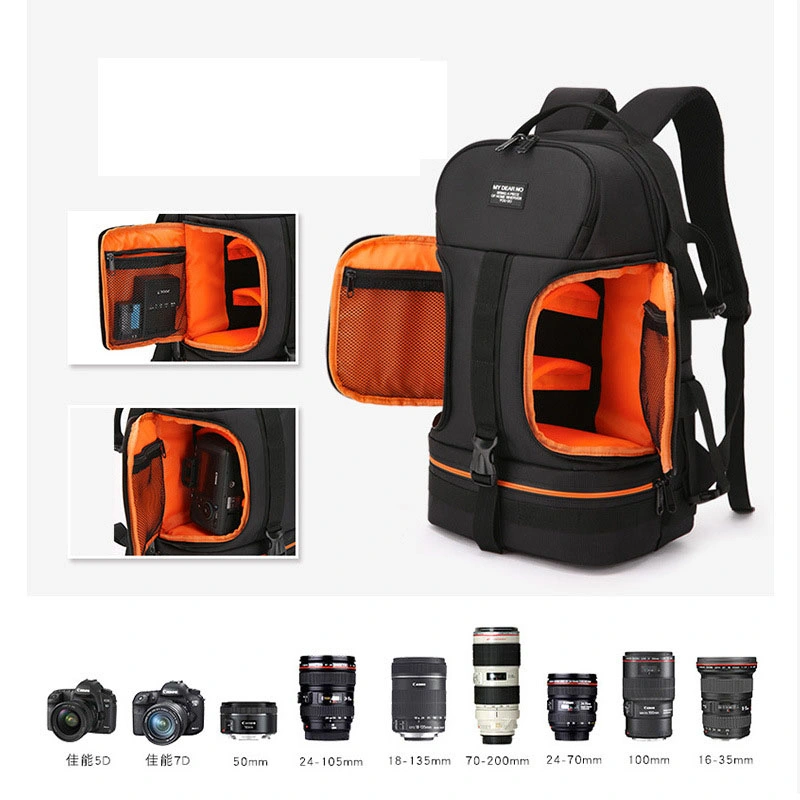 Double Shoulder Waterpoor Casual Travel DSLR Digital Single Lens Reflex Video Camera Laptop Bag Pack Backpack (CY0167)