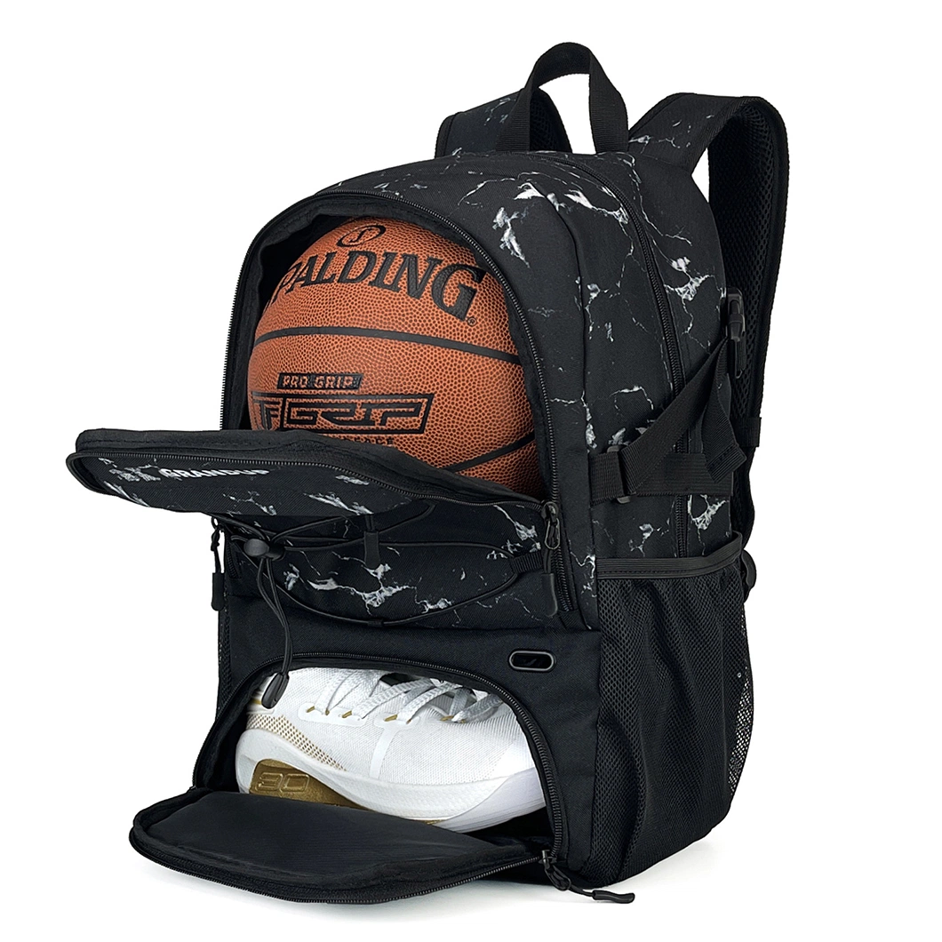 Custom Waterproof Youth Sport Bag Soccer Backpack for Football Basketball with Shoe Compartment