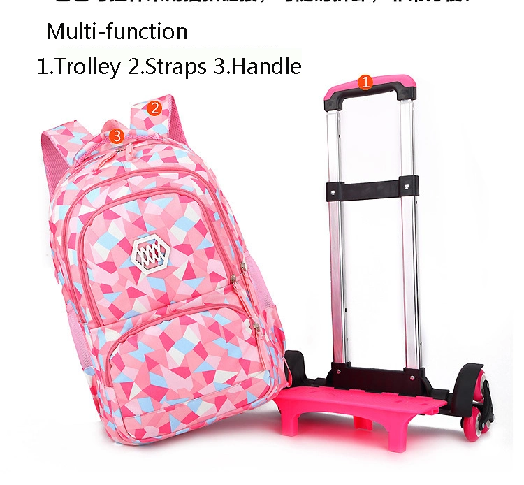 Wholesale Trolley Children School Backpack with Wheels Trolley Bag