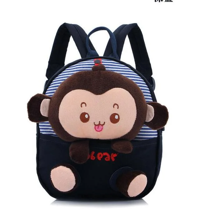 Fashion Waterproof Cute Funny Monkey Small School Toddler Backpack Children Kids Bag Backpack for Boy Girl