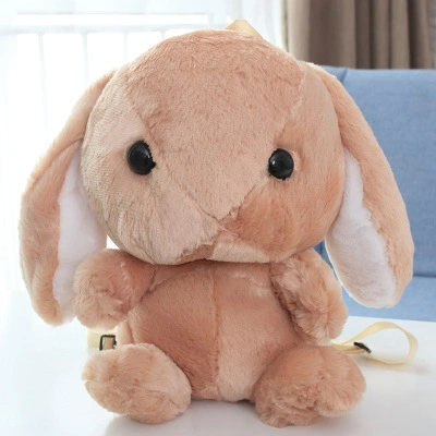 50cm Cute Soft Stuffed Plush Baby Toy Rabbit Backpack with Pocket