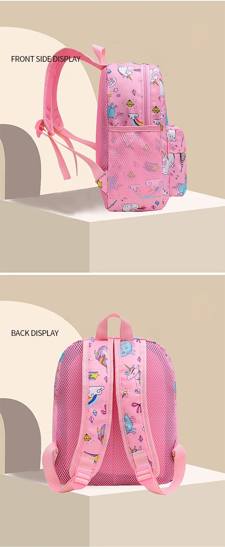 Wholesale Kindergarten Student School Bag Children Girls Cute Unicorn Schoolbag Backpack