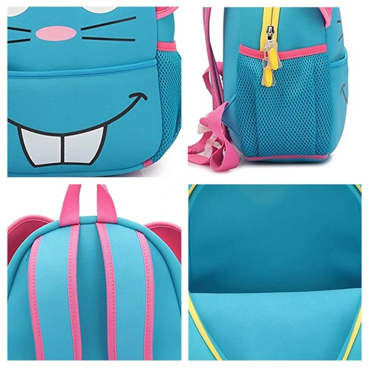 Wholesale Kids Animal Neoprene Child Cute Kindergarten Travel Backpack Lunch Picnic School Bag