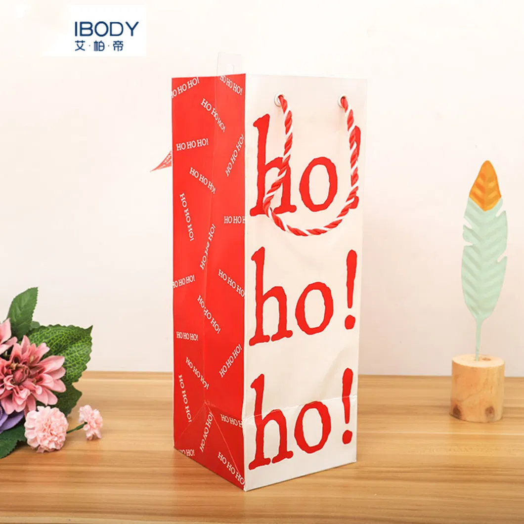 Custom Art Paper Bag with Christmas Design, Children&prime; S Party Bag, Small Gift Bag with Handle